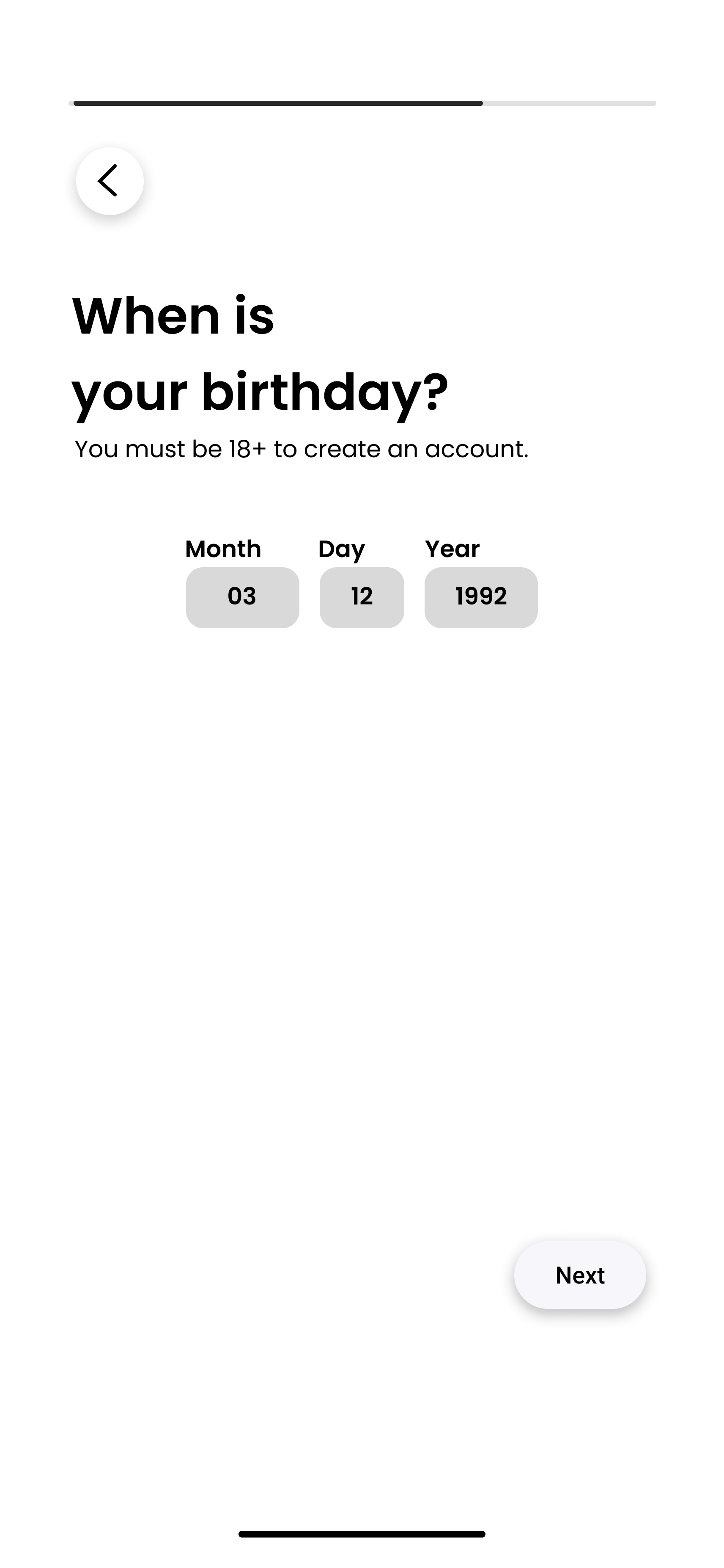 When is your birthday?