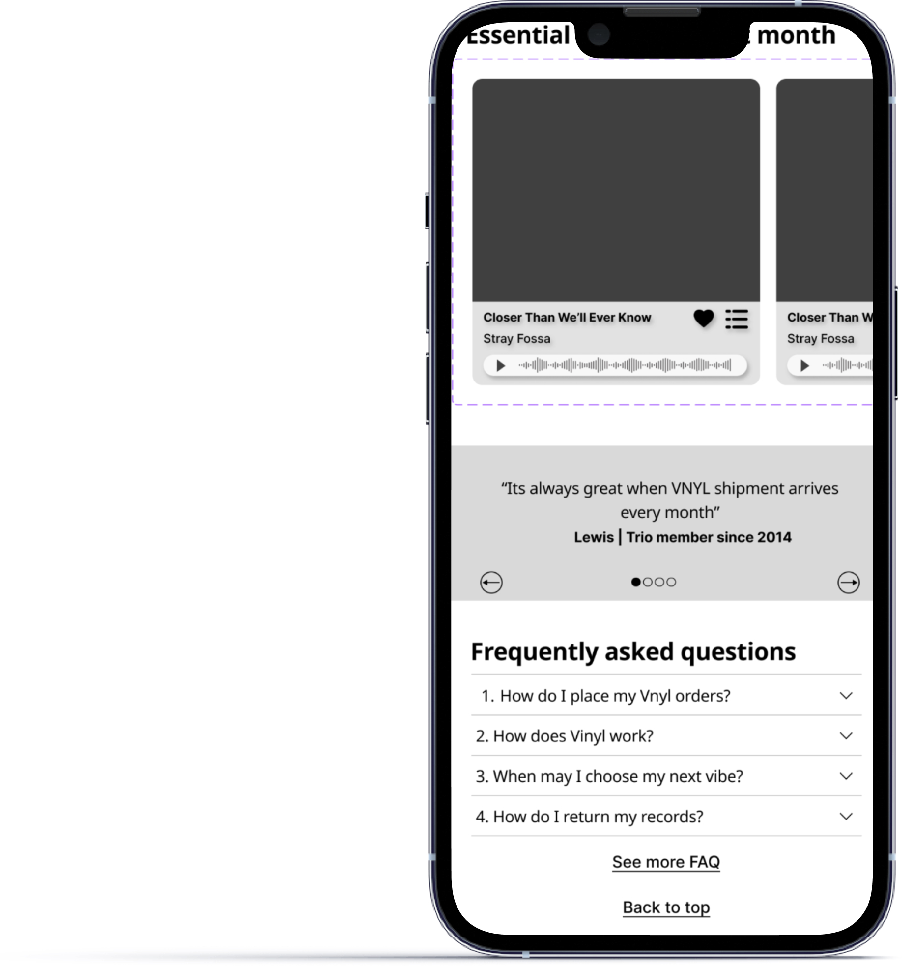 Social proof and support